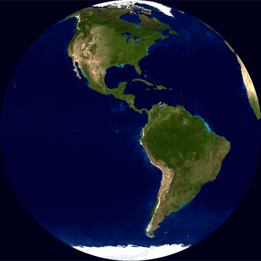 Earth rotating